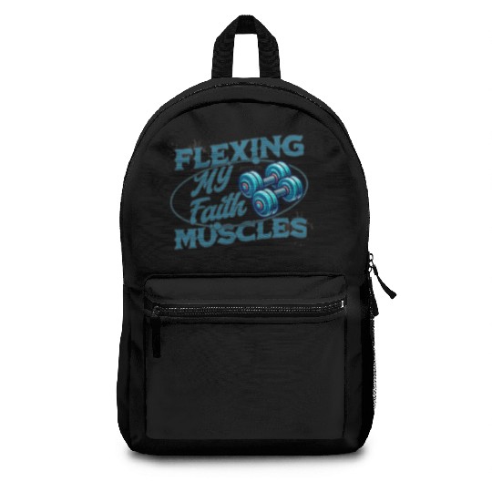 Flexing My Faith Muscles- James 2:26 Backpacks