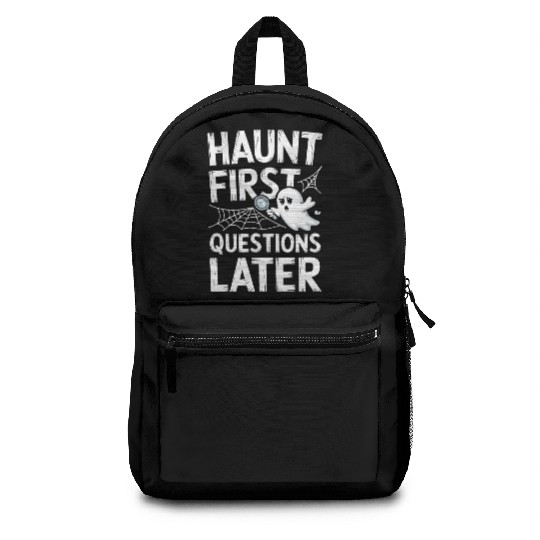 Paranormal Comedy Funny Ghost Humor Lighthearted Backpacks