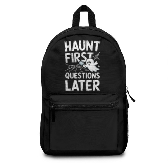 Paranormal Comedy Funny Ghost Humor Lighthearted Backpacks