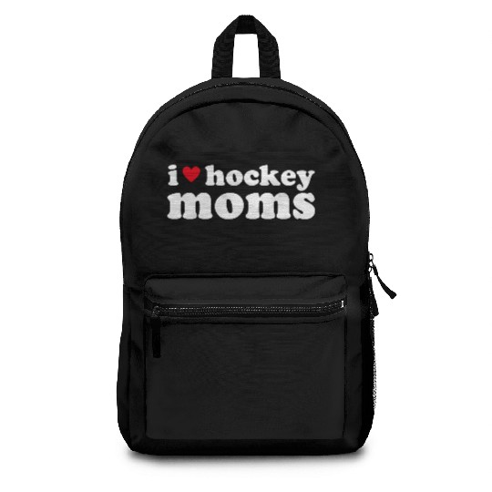 I Heart Hockey Moms | I Love Hockey Moms Backpacks
