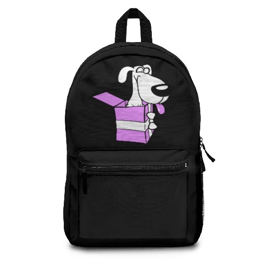 Dog Pet Gift Box Funny Crazy Surprise Fun Puppy Backpacks