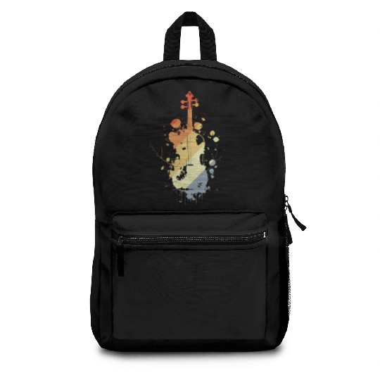 Violin Retro Style Backpacks