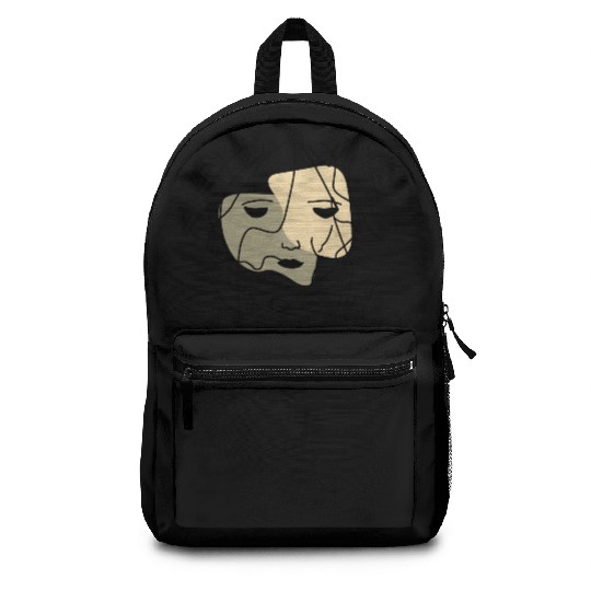 Minimalist Lonely Muted Face Backpacks