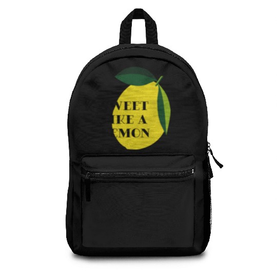 Sweet like a lemon Fruit Citrus Yellow Summer Backpacks
