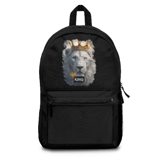 lion of judah king Backpacks