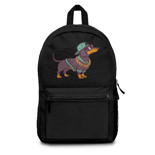 Hip Hop Dachshund Music Singing Dachshund Song Backpacks