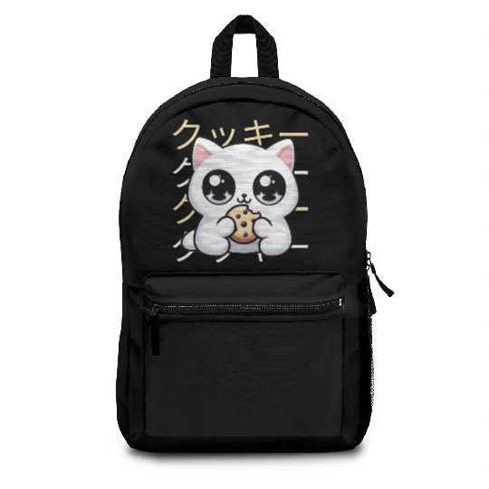 Cute Cat Japanese Kawaii Anime Cat with Cookie Backpacks