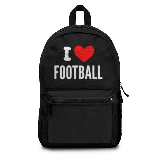 I Love Football Backpacks