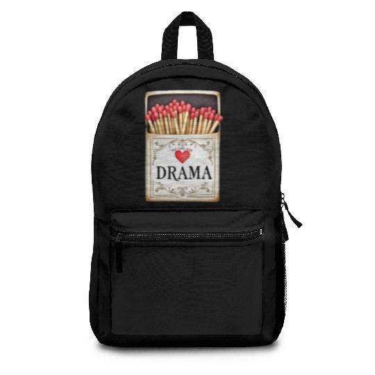 anti valentine no time for drama Backpacks