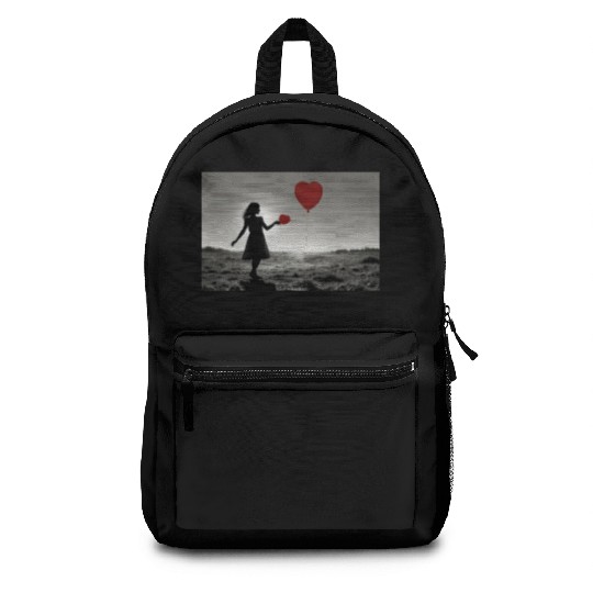 Girl With Balloon Banksy Backpacks