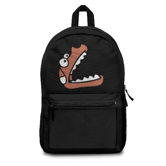 Dog Big Mouth Snout Hunger Looks Up Greedy Eating Backpacks