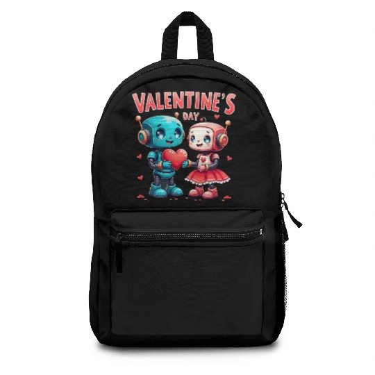 Valentines Day Robot Love Backpacks