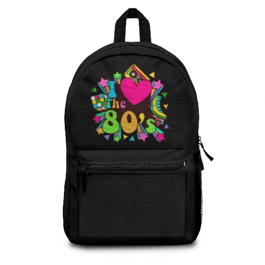 Retro 80s Style design – Perfect for Nostalgia Fa Backpacks