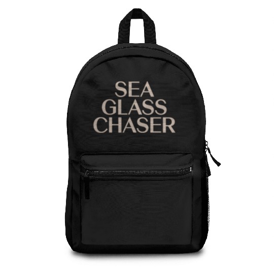 Sea Glass Hunters Collecting Ocean Treasures Backpacks
