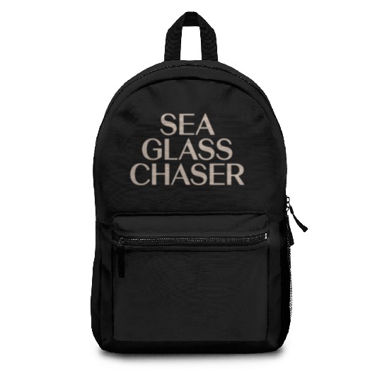 Sea Glass Hunters Collecting Ocean Treasures Backpacks