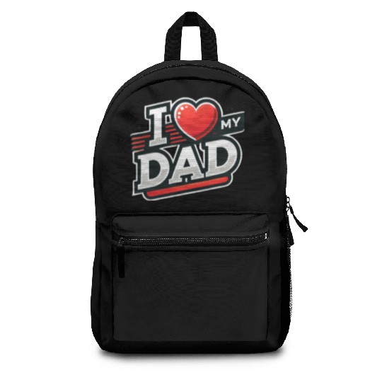 I love my dad Backpacks
