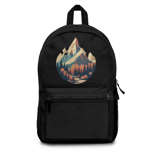 Modern Mountain Serenity Backpacks