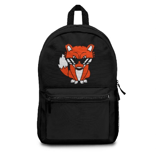 Fox Sunglasses Cool Looks Up Evil Eyes Bad Fun Boy Backpacks