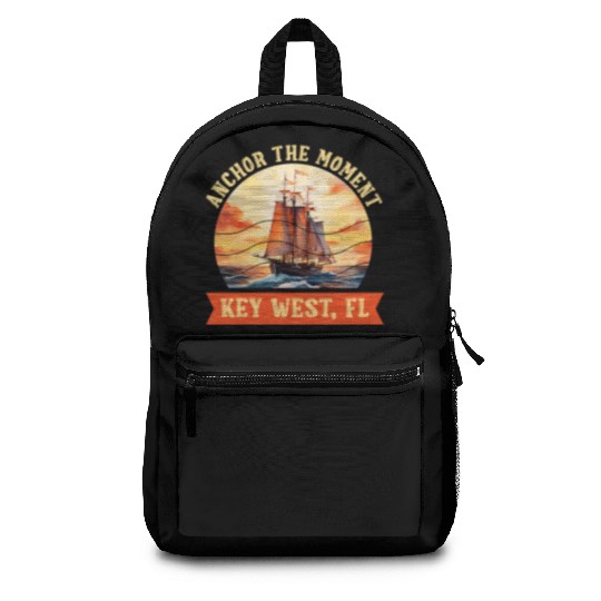 Florida Keys ANCHOR THE MOMENT KEY-WEST FL Backpacks