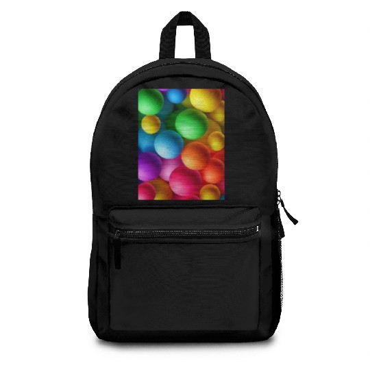 Vibrant Multi Colored Spheres Backpacks