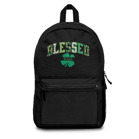 Blessed Mama St Patricks Day Spring and Summer Backpacks