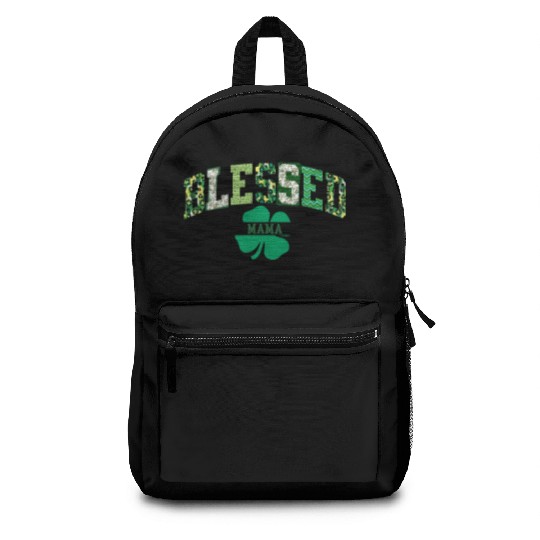Blessed Mama St Patricks Day Spring and Summer Backpacks