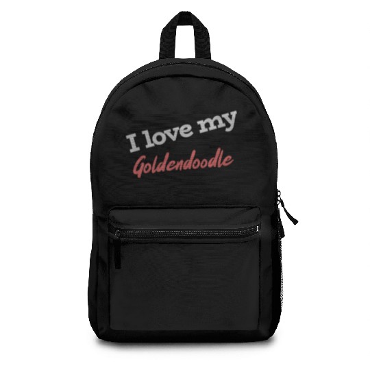 I Love My Goldendoodle Backpacks