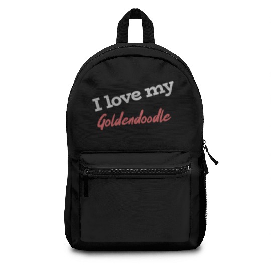 I Love My Goldendoodle Backpacks
