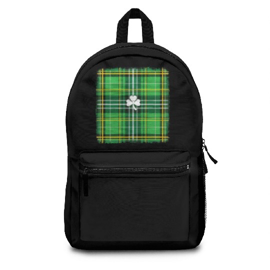 Irish Plaid Shamrock – St. Patrick’s Day Backpacks
