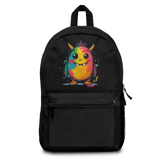 Colorful Monster Art - Cute & Playful Character Backpacks