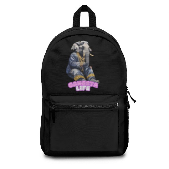 Gangsta Life Elephant Backpacks