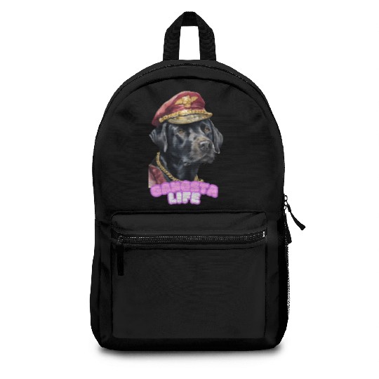 Gangsta Life Back Labrador 2 Backpacks