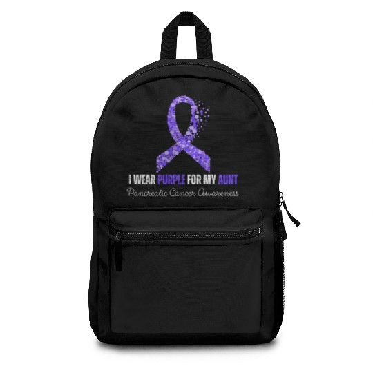 I Wear Purple For My Anut Backpacks