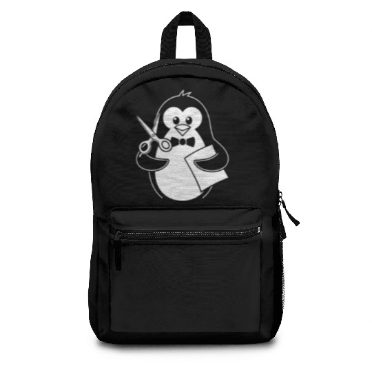 Crafting Hobby Penguin With Scissors Delight Backpacks
