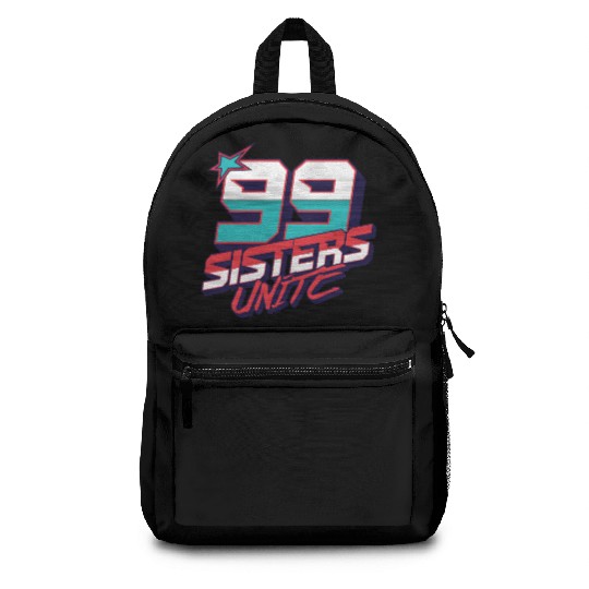 99 Sisters Unite Bold Retro Sports Backpacks
