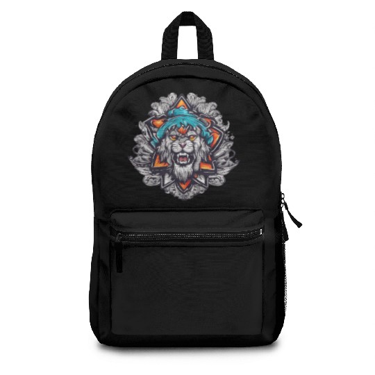lion face Backpacks