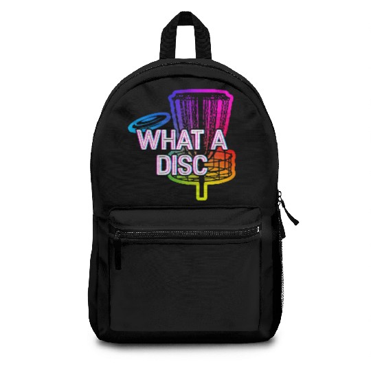 What a Disc Golf Sports Golfer Games Dad Jokes Backpacks