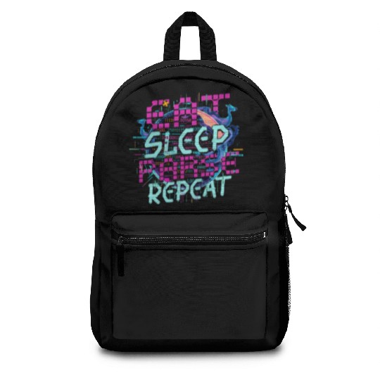 Computer Linguist Eat Sleep Parse Repeat Backpacks