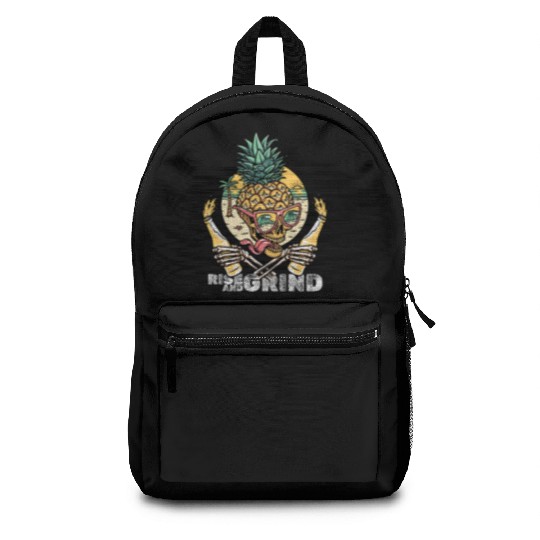 Rise and Grind – Tropical Skull Party Backpacks