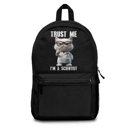 Trust Me I'm A Scientist Science Cat Meme Backpacks