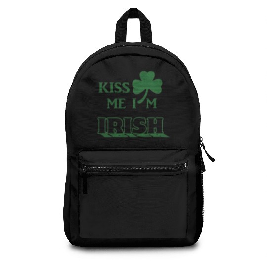Kiss Me Im Irish 2025 Backpacks
