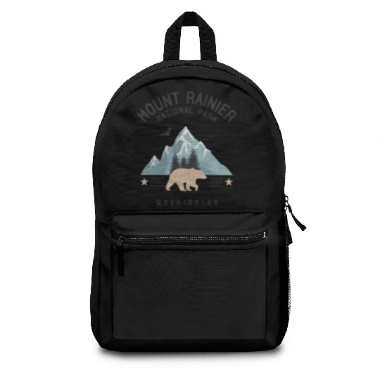 Mount Rainier National Park Est. 1889 Washington Backpacks
