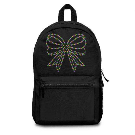 beads Coquette Bow Mardi Gras Festival Fleur Backpacks