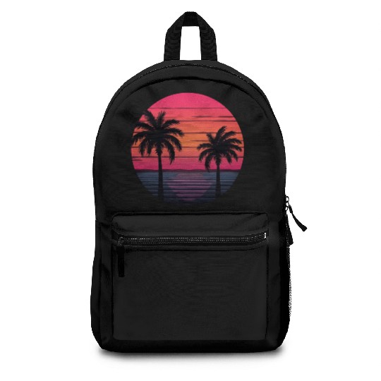 Tropical Sunset Serenity Backpacks