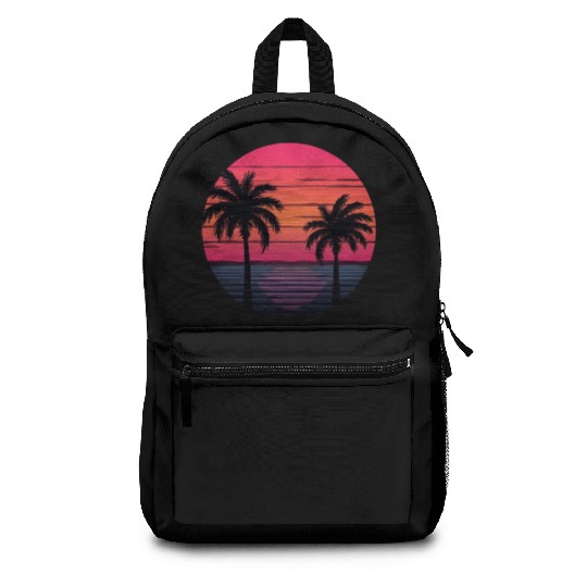 Tropical Sunset Serenity Backpacks