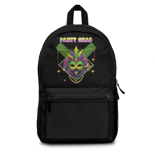 Mardi Gras Party Gras Mask Celebration Backpacks