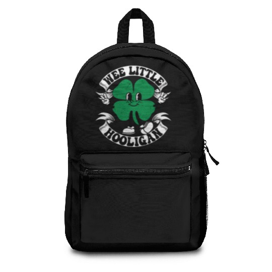 Wee Little Hooligan Cute St. Patrick's Day Irish Backpacks