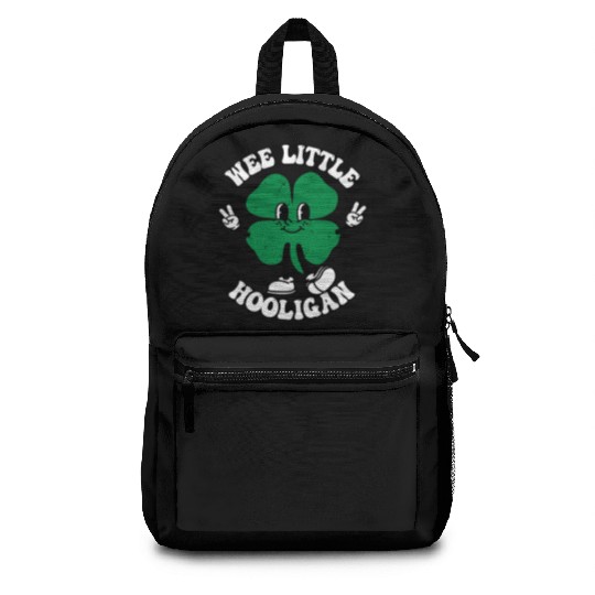 Wee Little Hooligan Cute St. Patrick's Day Irish Backpacks