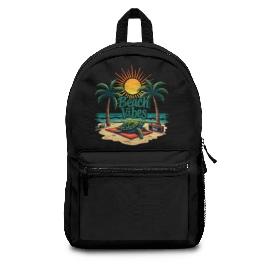 Beach Vibes Turtle Backpacks