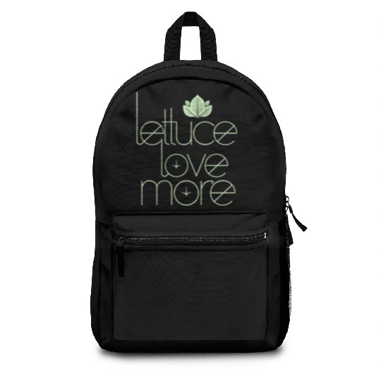 Lettuce Love More Vegan Vegetarian Style Backpacks